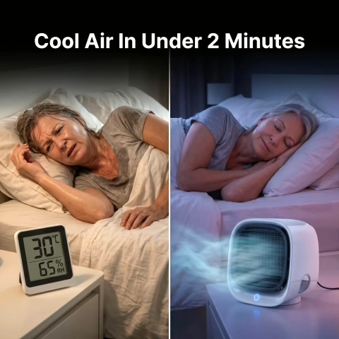 Climatizador AiraBreeze – diseño compacto, portátil y silencioso para casa y oficina