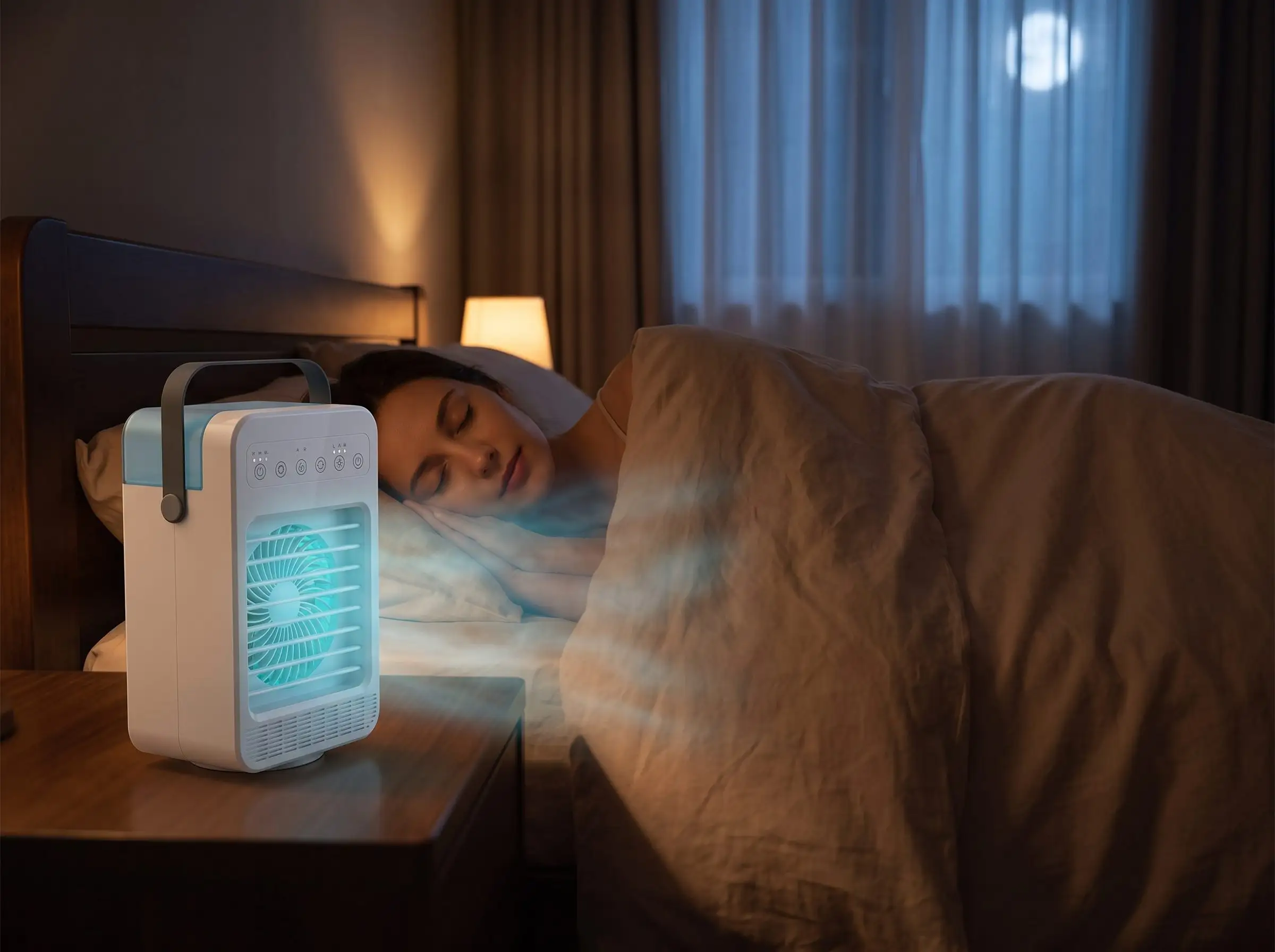 Enfriador de aire CoolJet trasladado entre habitaciones