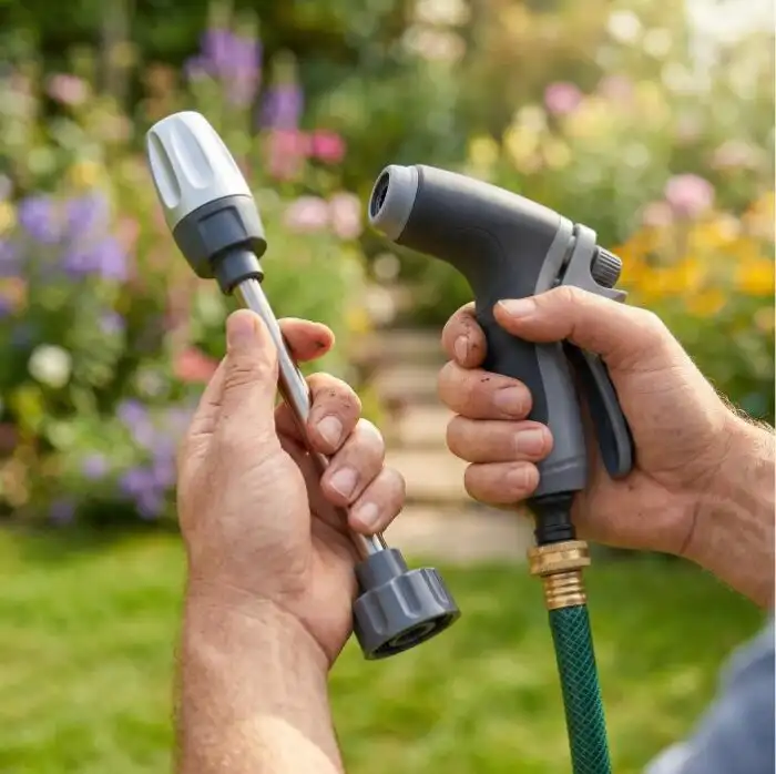 Boquilla de alta presión Jetterix — boquilla compacta para manguera de jardín, lista al instante